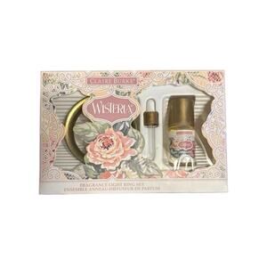 Vintage 1994 Claire Burke Wisteria Fragrance Light Ring & Fragrance Oil RARE NOS